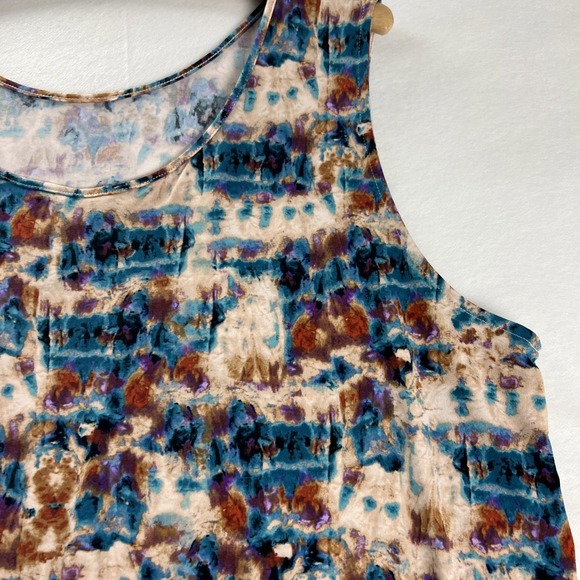 Investments Women Tank Soft Separates Blouse Plus Size 2X Abstract Multicolor G2 - Picture 13 of 16